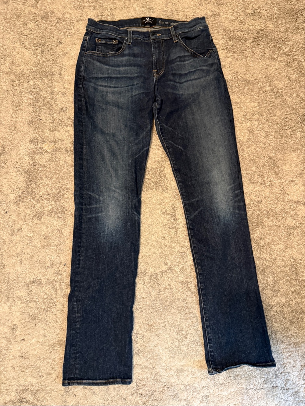 7 for all mankind luxe sport “the straight” jeans - 34